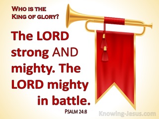 Psalm 24:8 Who Is The King Of Glory (red)
